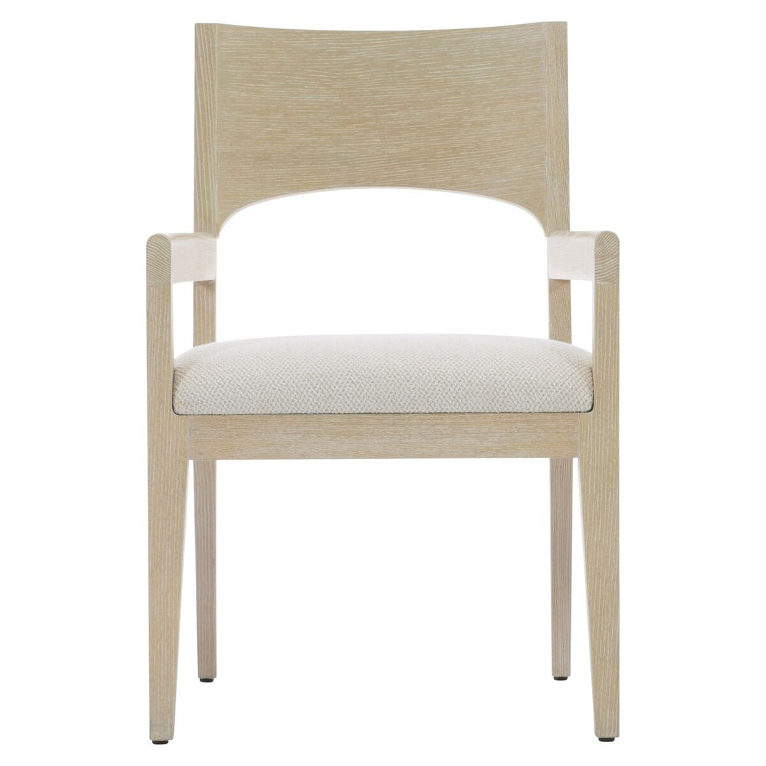 SOLARIA WOOD BACK ARM CHAIR IN FABRIC B581