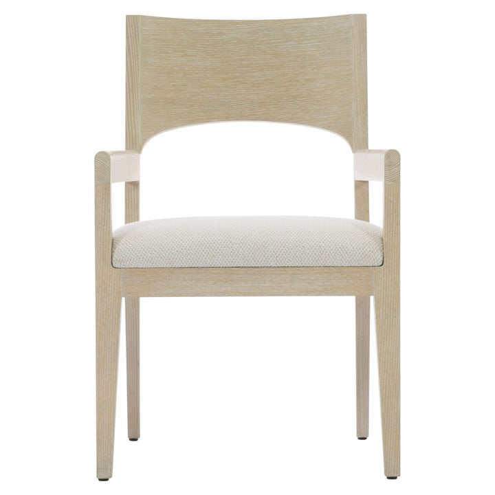 SOLARIA WOOD BACK ARM CHAIR IN FABRIC B581