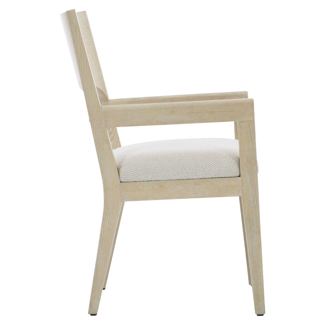 SOLARIA WOOD BACK ARM CHAIR IN FABRIC B581