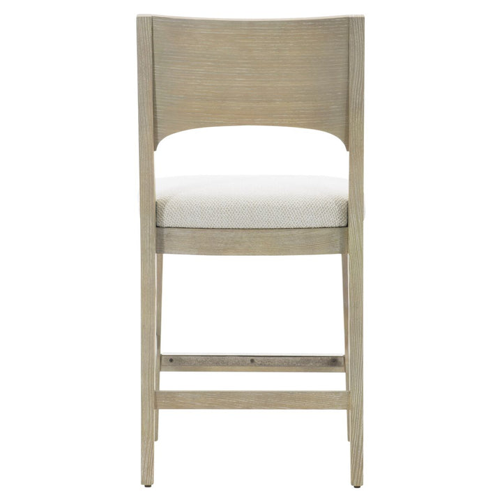 SOLARIA WOOD BACK COUNTER STOOL IN FABRIC B581