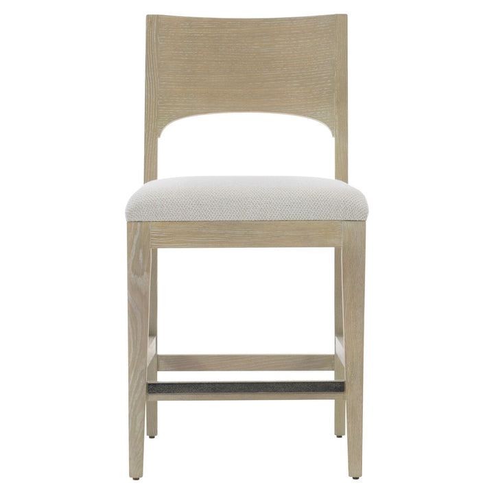 SOLARIA WOOD BACK COUNTER STOOL IN FABRIC B581