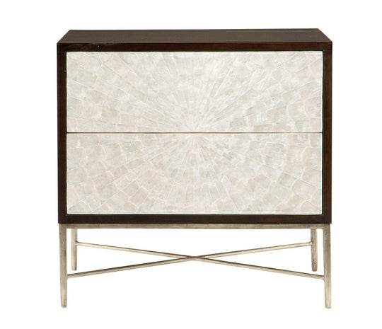 Bernhardt ADAGIO NIGHTSTAND CAPIZ SHELL NIGHTSTAND NIGHTSTANDS