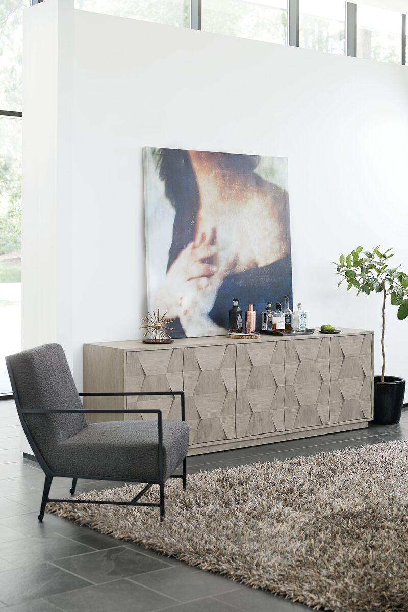 Bernhardt - Linea Entertainment Credenza Gray - 384870G | American Home Furniture