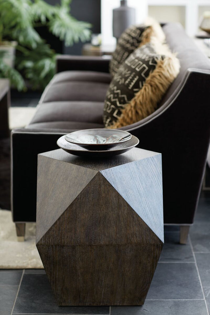 LINEA SIDE TABLE BROWM SQUARE