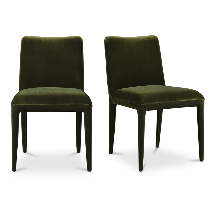 American Home Furniture | Moe's Home Collection - Calla Dining Chair Green Velvet-Set Of Two