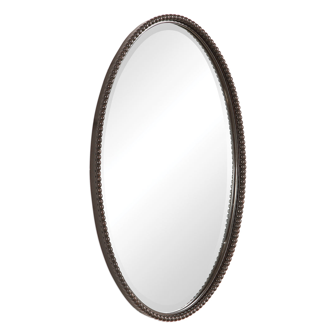 SHERISE BRONZE OVAL MIRROR - AmericanHomeFurniture