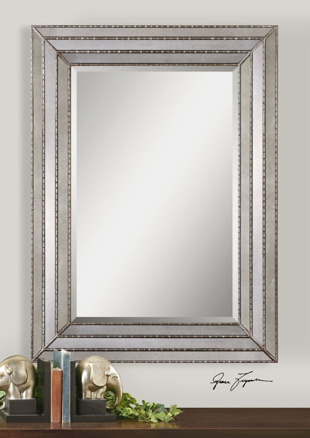 SEYMOUR ANTIQUE SILVER MIRROR - AmericanHomeFurniture