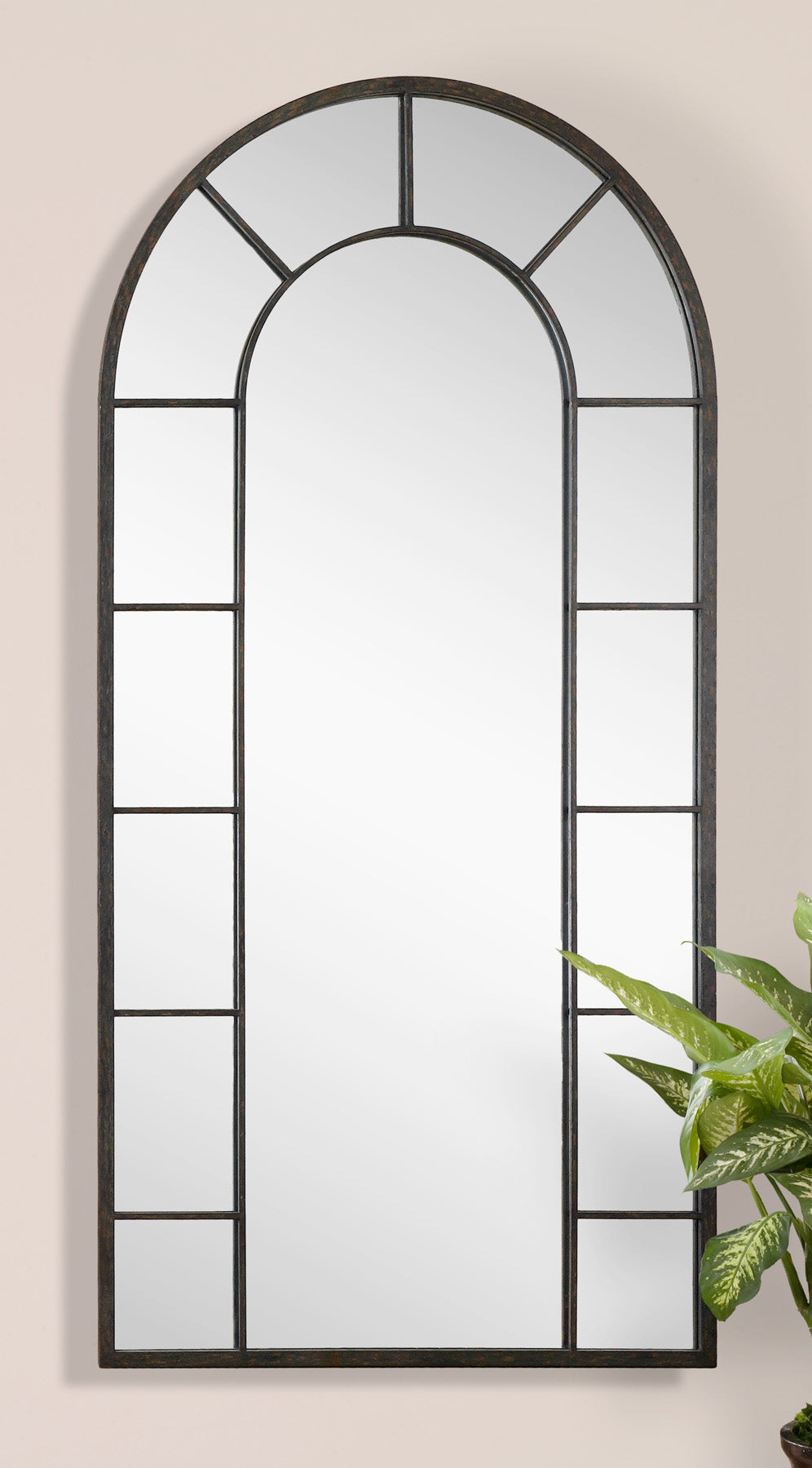 DILLINGHAM BLACK ARCH MIRROR - AmericanHomeFurniture