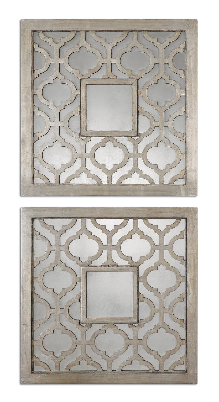 SORBOLO SQUARES DECORATIVE MIRROR SET/2 - AmericanHomeFurniture