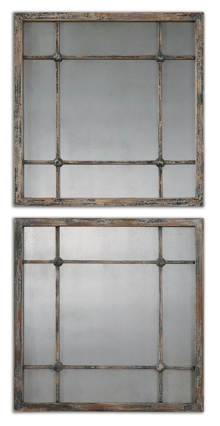 SARAGANO SQUARE MIRRORS SET/2 - AmericanHomeFurniture