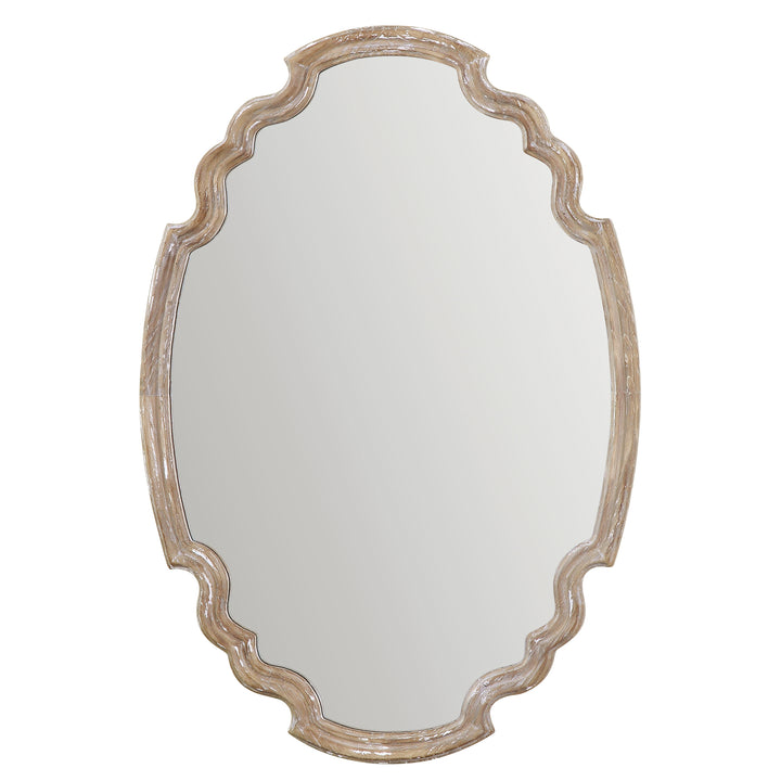 LUDOVICA AGED WOOD MIRROR - AmericanHomeFurniture