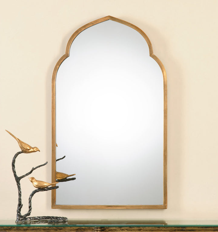 KENITRA GOLD ARCH MIRROR - AmericanHomeFurniture