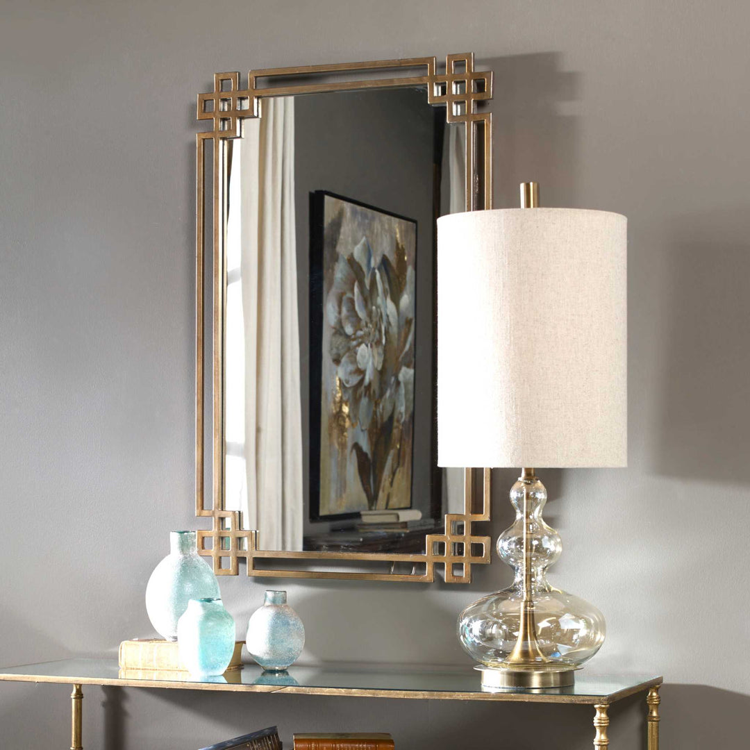 DEVOLL ANTIQUE GOLD MIRROR - AmericanHomeFurniture