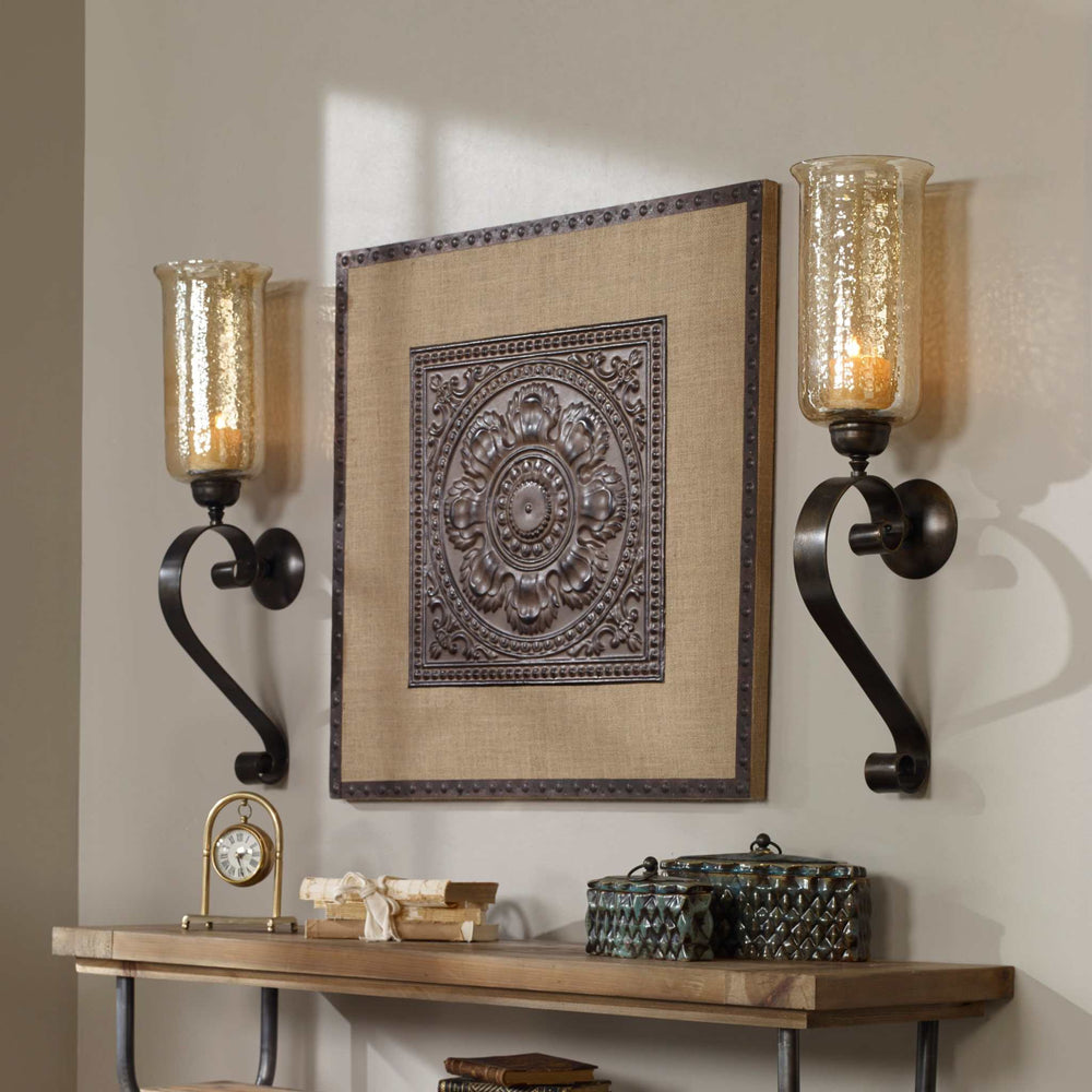 JOSELYN BRONZE CANDLE WALL SCONCE - AmericanHomeFurniture