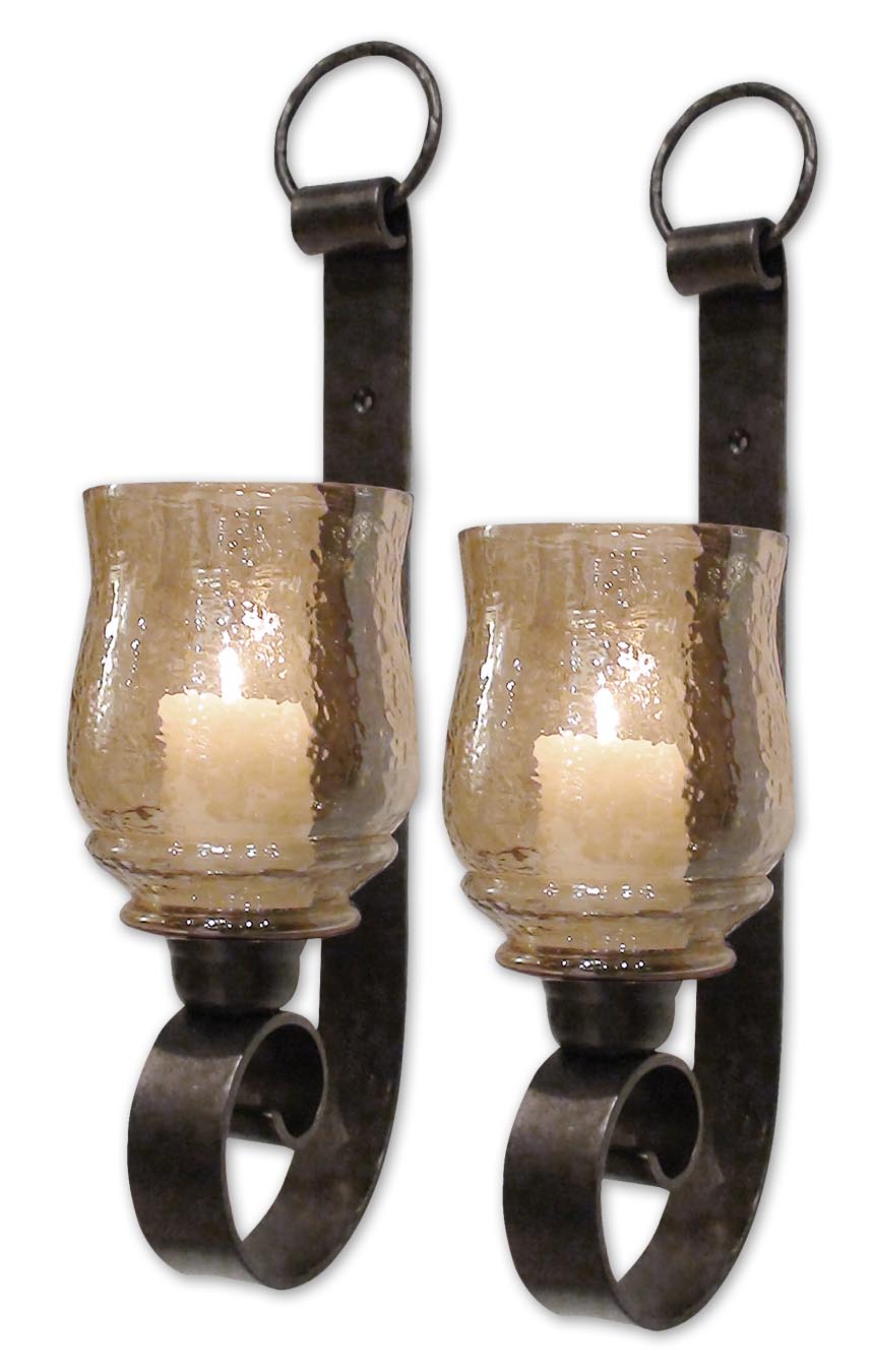 JOSELYN SMALL WALL SCONCES, SET/2 - AmericanHomeFurniture