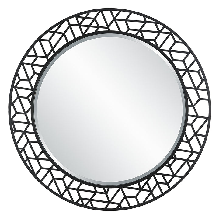 Mosaic Metal Round Mirror