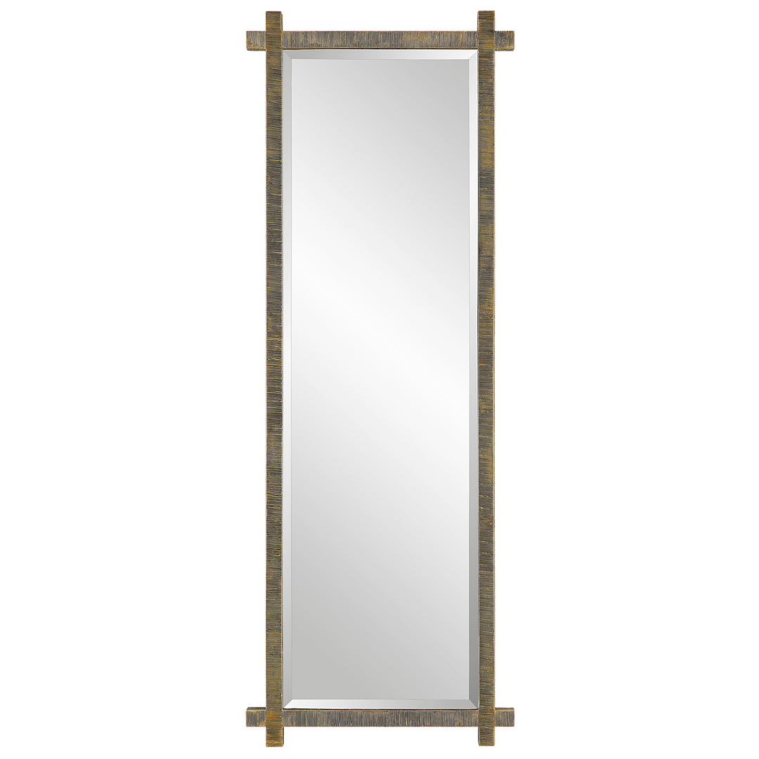 Abanu Ribbed Gold Dressing Mirror