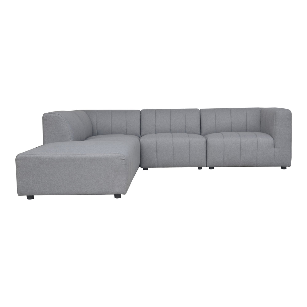 American Home Furniture | Moe's Home Collection - Lyric Dream Modular Sectional Left Grey