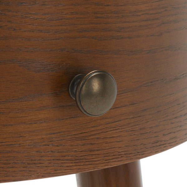 Medium Oak / Gold Knobs & Cross Bar