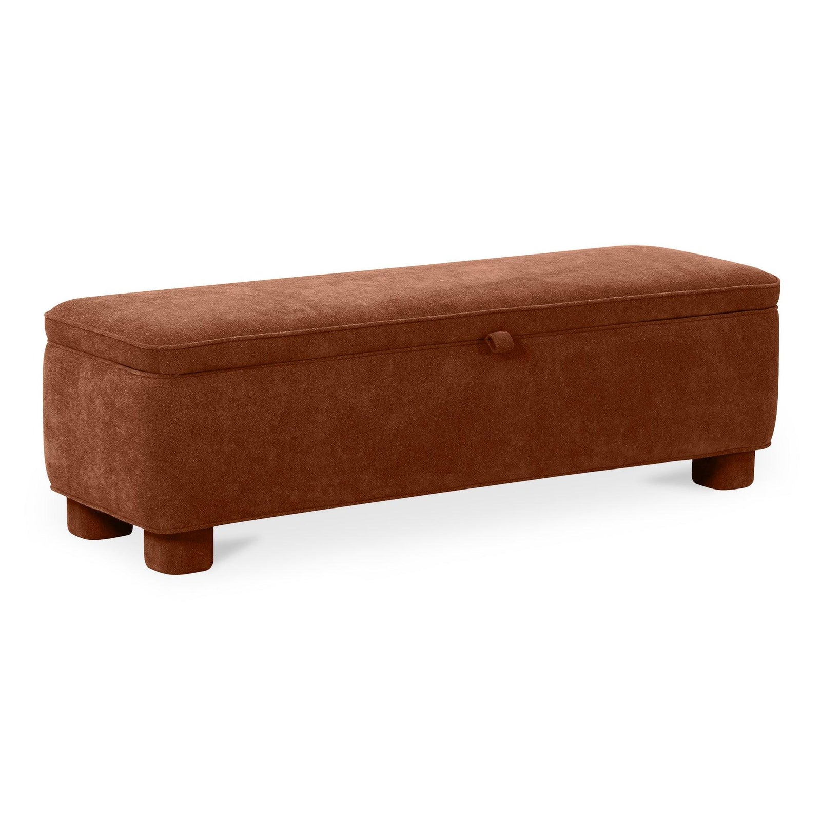 Moe's Home Collection Ichigo Storage Bench Deep Orange BENCHES
