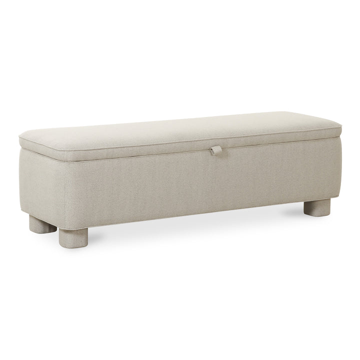 American Home Furniture | Moe's Home Collection - Ichigo Storage Bench Light Grey