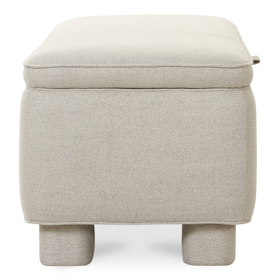 American Home Furniture | Moe's Home Collection - Ichigo Storage Bench Light Grey