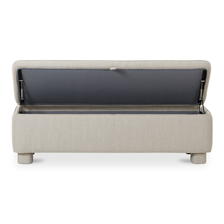 American Home Furniture | Moe's Home Collection - Ichigo Storage Bench Light Grey