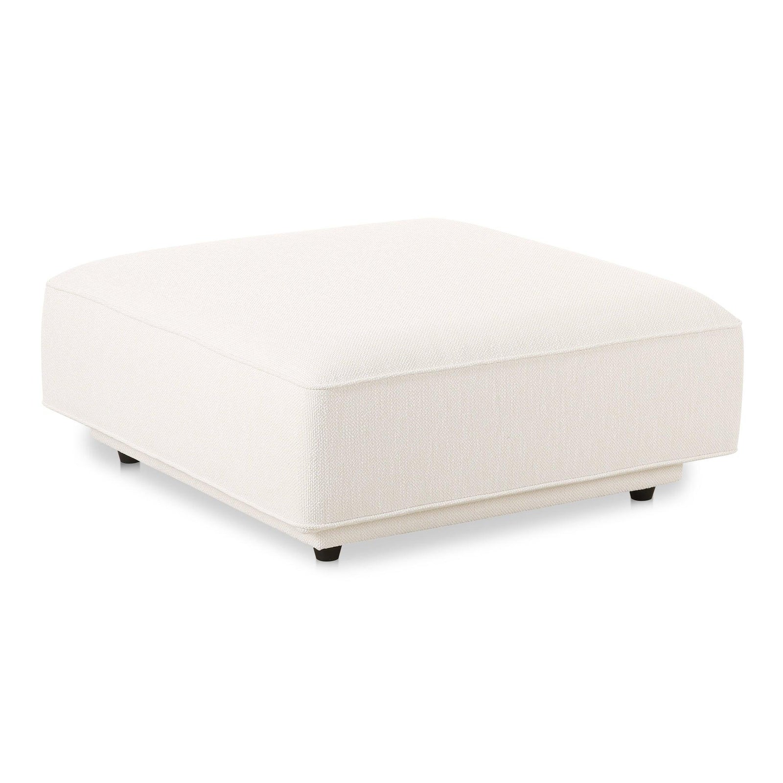 Moe's Home Collection - Rosello Ottoman White - OA-1012-18 | American Home Furniture
