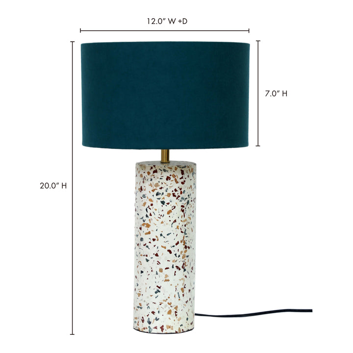 American Home Furniture | Moe's Home Collection - Terrazzo Cylinder Table Lamp