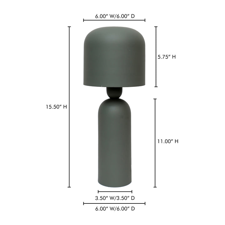 American Home Furniture | Moe's Home Collection - Echo Lamp Green