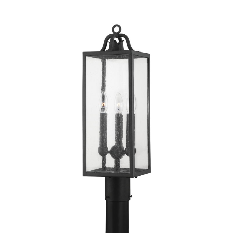 CAIDEN 3 LIGHT EXTERIOR POST - Troy Standard - AmericanHomeFurniture