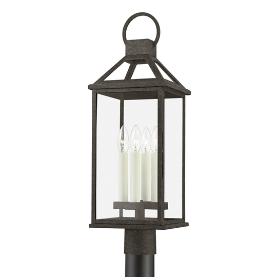 Troy Lighting Sanders 4 Light Large Exterior Post OUTDOOR LANTERNS