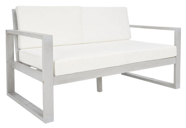 Grey Wood / Beige Cushion