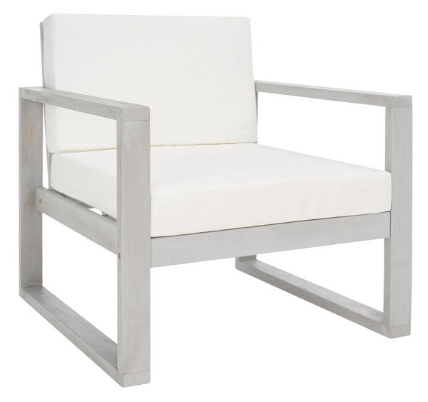 Grey Wood / Beige Cushion