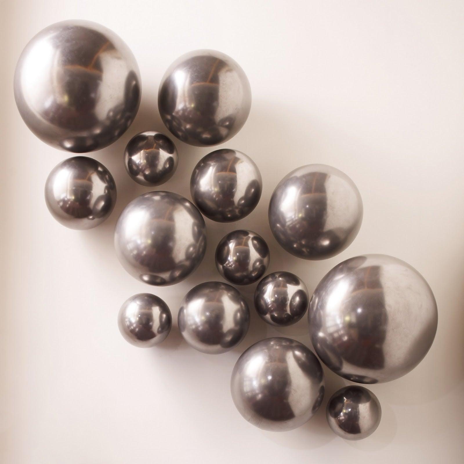 Phillips Collection Ball on the Wall, Large, Polished Aluminum Finish WALL ACCENTS