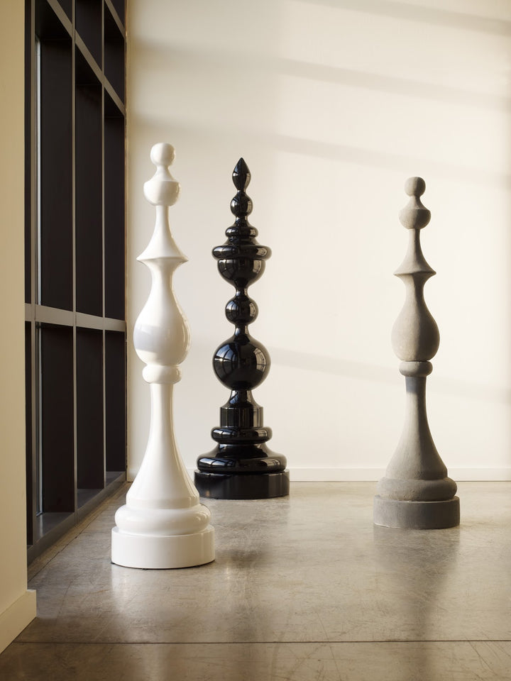 Check Mate Sculpture Gray Finish , Stone - Phillips Collection - AmericanHomeFurniture