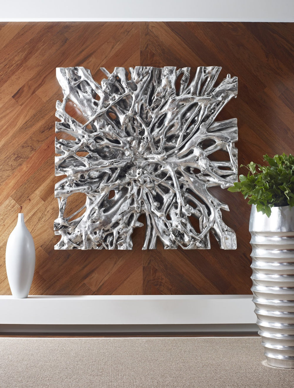 Square Root Wall Art, Silver Leaf, LG - Phillips Collection - AmericanHomeFurniture