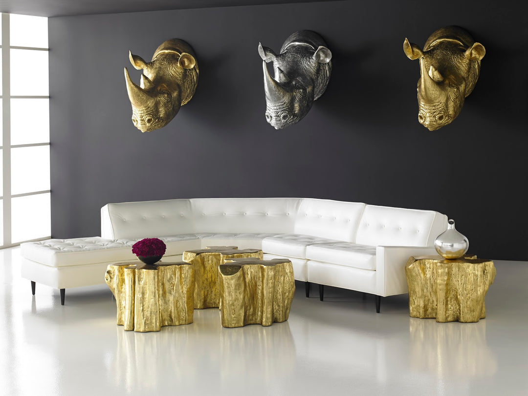 Rhino Wall Art, Resin, Silver Leaf - Phillips Collection - AmericanHomeFurniture