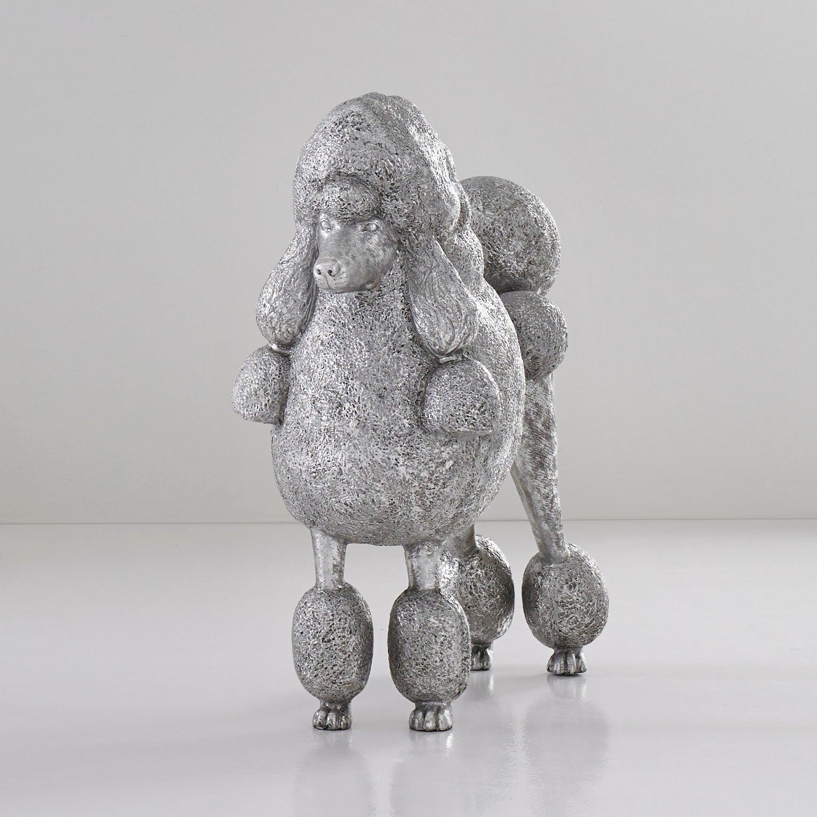 Phillips Collection Poodle, Silver Leaf DECORATIVE OBJECTS
