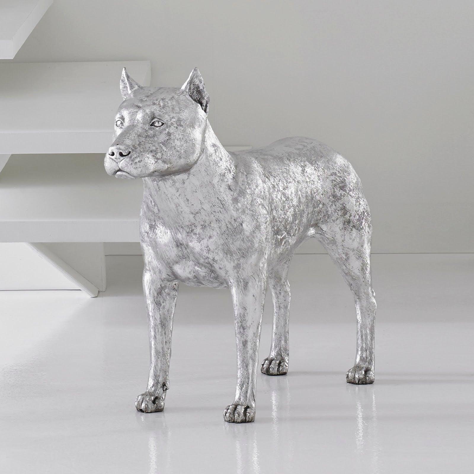 Phillips Collection Pit Bull, Silver Leaf DECORATIVE OBJECTS