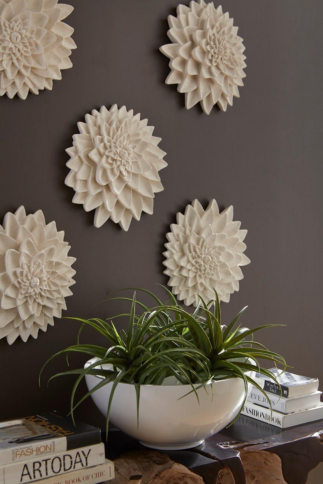 Phillips Collection Sulu Bowl, Gel Coat White DECORATIVE TRAYS, PLATES, + BOWLS