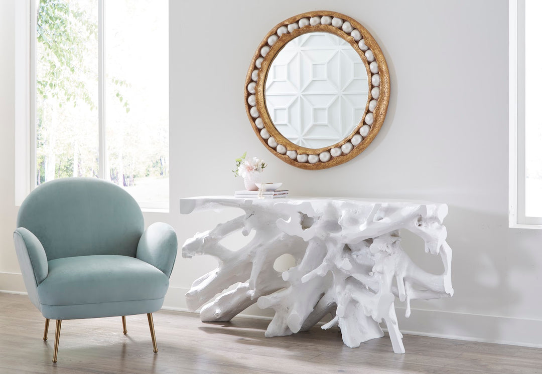 Cast Root Console Table, Gel Coat White - Phillips Collection - AmericanHomeFurniture
