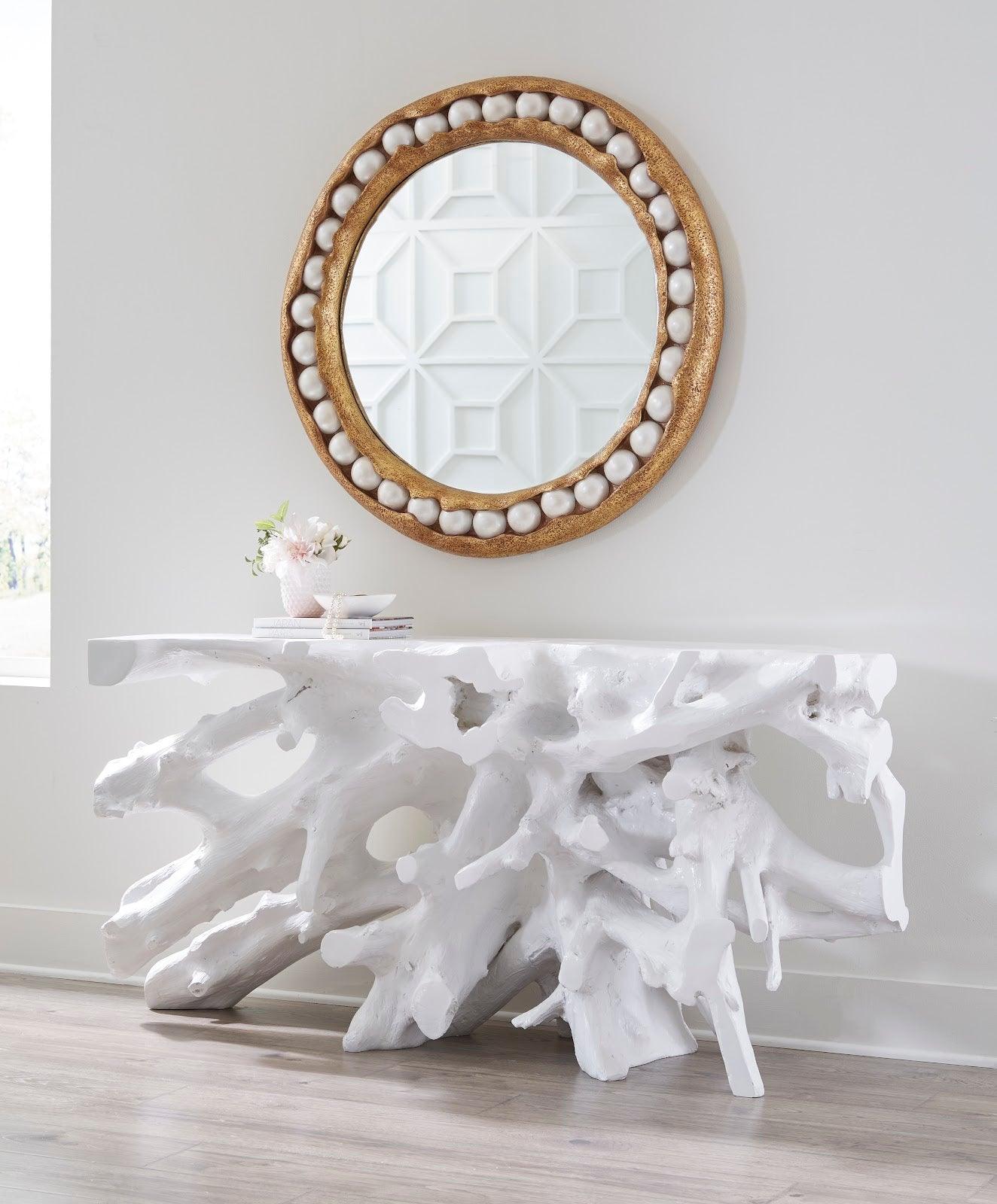 Phillips Collection Cast Root Console Table, Gel Coat White CONSOLE TABLES