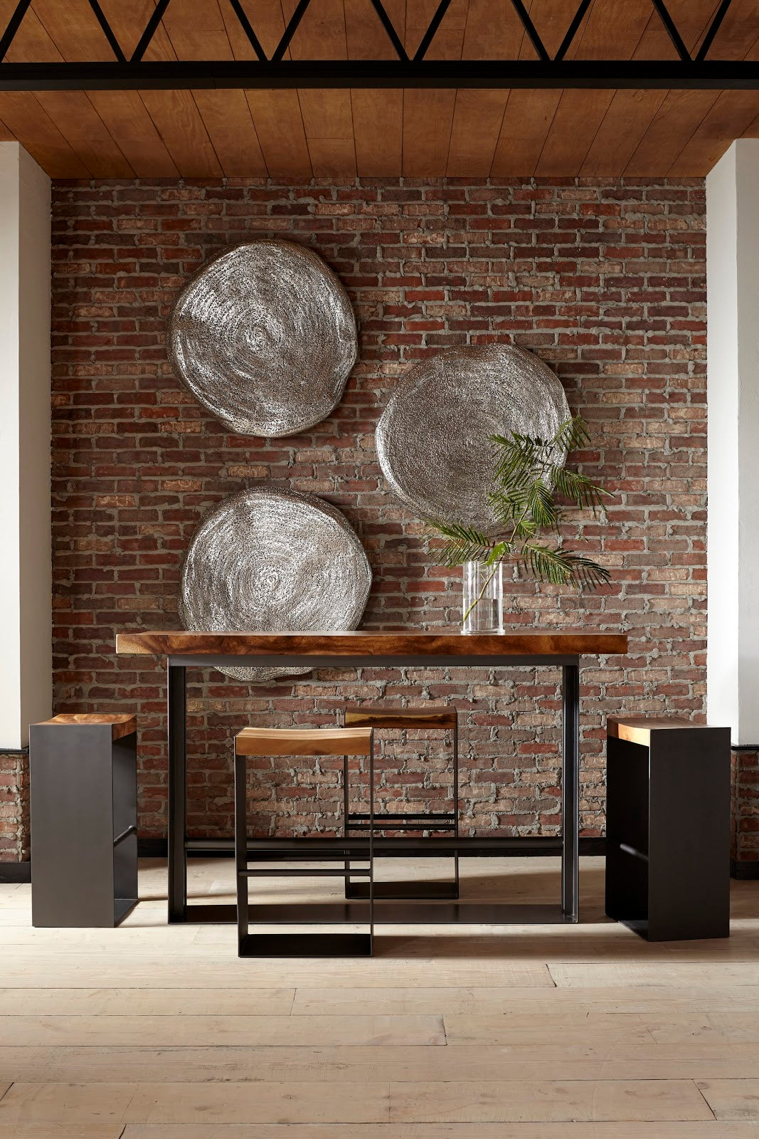 Triple Weld Wall Art, Resin, Silver Leaf - Phillips Collection - AmericanHomeFurniture