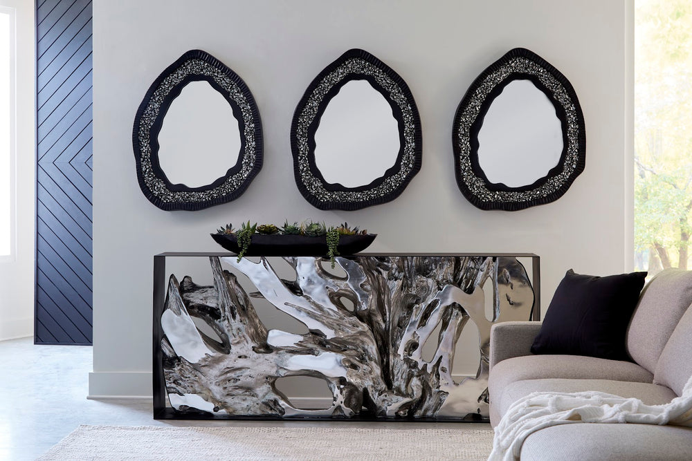 Cast Root Console Table, Iron Frame, Resin, Silver Leaf - Phillips Collection - AmericanHomeFurniture