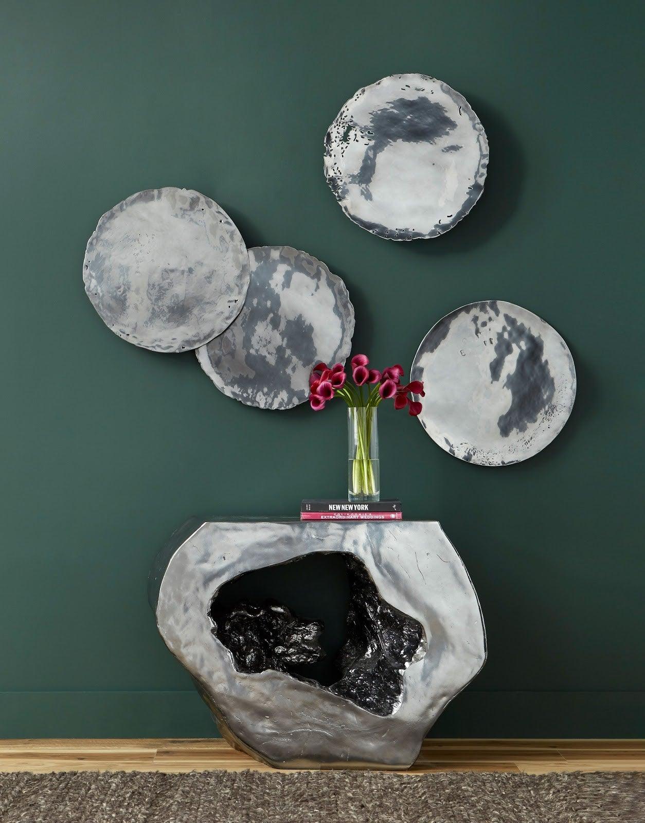 Phillips Collection Plateada Hollow Console, Liquid Silver CONSOLE TABLES