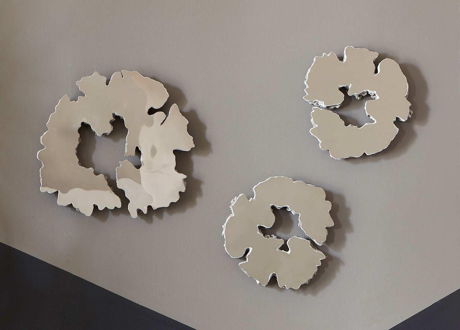 Phillips Collection Lava Slice Wall Art, Resin, Stainless Steel, SM WALL ACCENTS