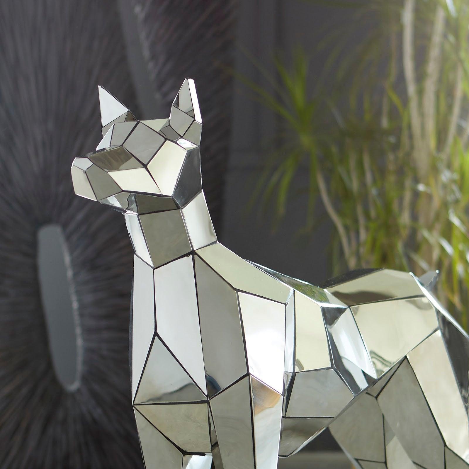 Phillips Collection Crazy Cut Dog, Stainless Steel, Silver DECORATIVE OBJECTS