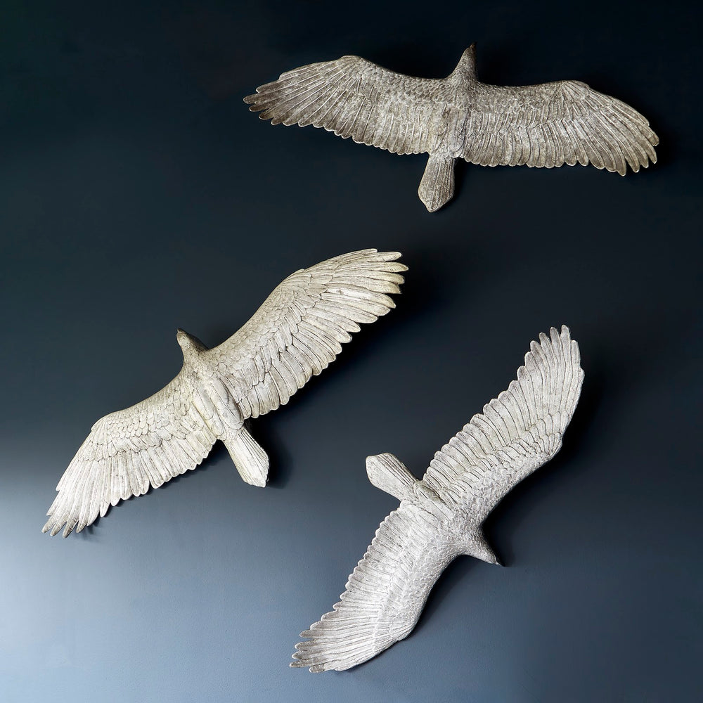 Soaring Eagle Wall Art, Resin, Silver Leaf, SM - Phillips Collection - AmericanHomeFurniture