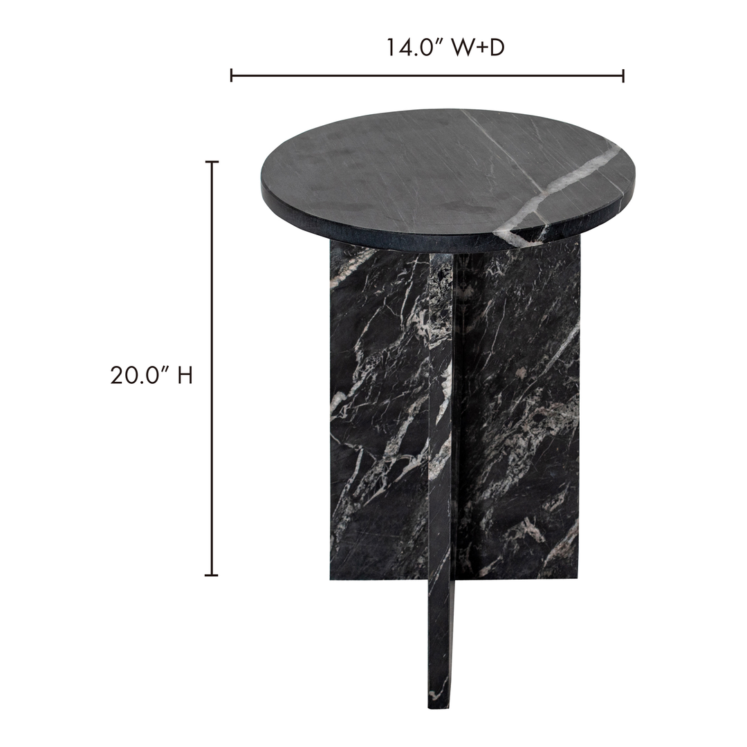 American Home Furniture | Moe's Home Collection - Grace Accent Table Black Marble